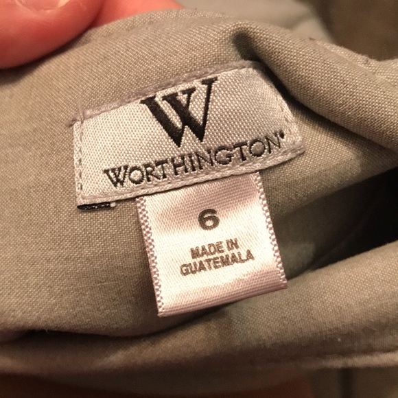 Gray pencil Skirt suit size 6 worthington - Picture 3 of 3